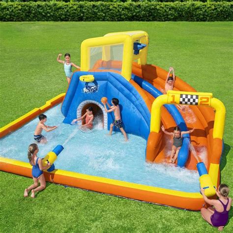 bestway inflatable water slide|More.